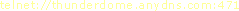 Thunderdome telnet